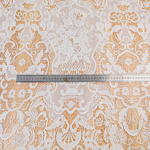 100% Cotton Water-soluble Embroidery Floral Totem Mirror Pattern Soft Guipure <strong>Lace</strong> <strong>Fabric</strong> for Evening Dresses Skirts Clothes - Product Image 4