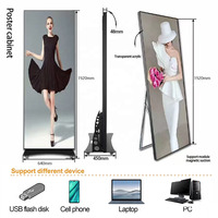 Écran d'affichage LED pliable sur pied P2 P2.5 pour affichage publicitaire intérieur/extérieur pour magasin centre commercial