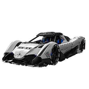 T5052 Sports Car <b>Building</b> <b>Block</b> Set 800+ Pieces Battery Powered Plastic Educational Toy for Boys Age 8-13 Years - Product Image 1
