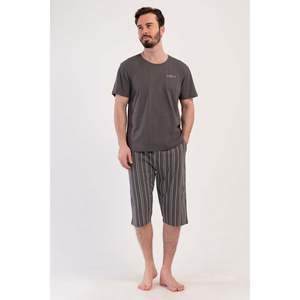 ชุดเซ็ตแขนสั้นสไตล์วินเทจสำหรับผู้ชาย พร้อมกระเป๋า ระบายอากาศได้ดี คอกลม และลายพิมพ์ - Product Image 4