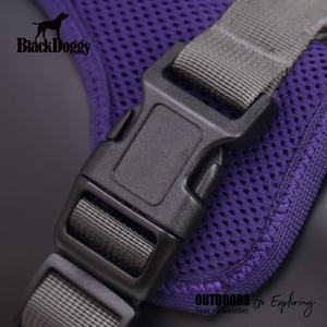 BlackDoggyデザイナーペットアパレル反射犬チェストハーネスパッド入りハンティングハーネス - Product Image 5