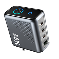 140W/100W 5-in-1 Smart Desktop Oplader Type-C USB-C PD3.0 4-poorts Supersnelle Oplader Brandwerend Materiaal voor Telefoon Laptop Tablet