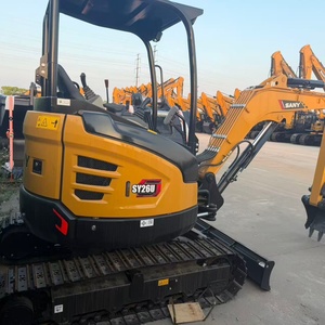 Mini-excavatrice sur chenilles Sany Sy26U de marque chinoise, neuve, 2,6 tonnes, moteur Yanmar, modèle 2026, pompe à engrenages PLC et roulement - Product Image 2
