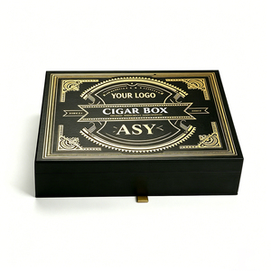 กล่องกระดาษแข็งพิมพ์ลายตามสั่ง ปั๊มร้อน สำหรับบรรจุภัณฑ์ซิการ์ - Product Image 2