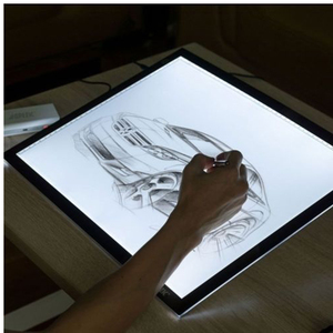 แผ่นไฟ LED สำหรับวาดภาพ ขนาด A3 A4 8 มม. บางเฉียบ ปรับความสว่างได้ - Product Image 1
