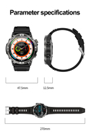 Nuevo Reloj Inteligente Deportivo HK08 con GPS, Llamadas Bluetooth, Brújula, Asistente de Voz con IA, Calendario, Resistencia Extrema e Impermeable para Hombre