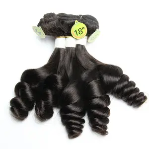 Großhandel brasilia nischen Funmi Haar Double Pull 5pcs Lot Egg Curl Remy Haar verlängerung, Pissy ,Pixie Spring Curl Haar hersteller