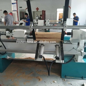 Tornio CNC per Legno a 3 Assi con Alimentazione Automatica TJ1530, Un Mandrino e Due Lame, Tornio Automatico per la Lavorazione del Legno e la Produzione di Colonne per Scale - Product Image 4
