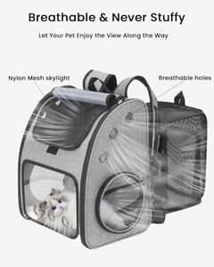Bolsa de Viaje Expandible para Mascotas de hasta 18 Libras, Mochila para Perros y Gatos, para Animales Pequeños - Product Image 5