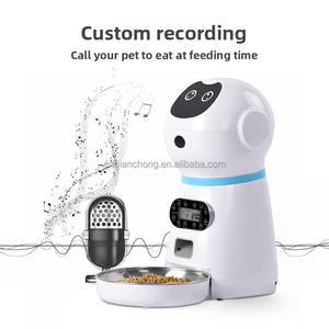 Dispenser Makanan Hewan Peliharaan Robot Pintar 3.5L Laris Manis, <span class=keywords><strong>4</strong></span> Waktu Makan, 80 Porsi, Pengingat Rekaman Suara Terjadwal, Pengumpan Otomatis Kucing Anjing - Product Image 1