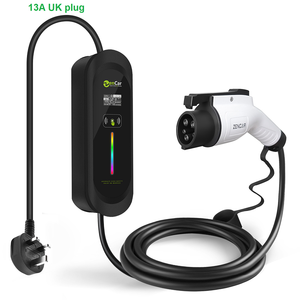 Cargador de Vehículos Eléctricos Móvil ZENCAR EVSE Nivel 2 Tipo 1 SAE J1772 con Enchufe del Reino Unido - Product Image 1