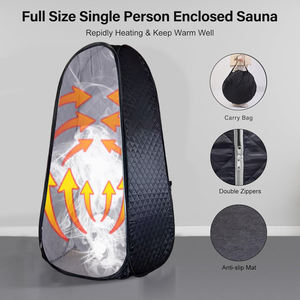 Prix bon marché <span class=keywords><strong>Chambre</strong></span> <span class=keywords><strong>Spa</strong></span> privé utiliser Portable pop up Type forme ronde pliable chauffage à vapeur Sauna tente - Product Image 4