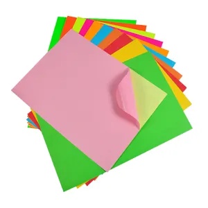 Полностью листовая неоновая цветная самоклеящаяся бумажная печатная этикетка для лазерного принтера и струйного принтера