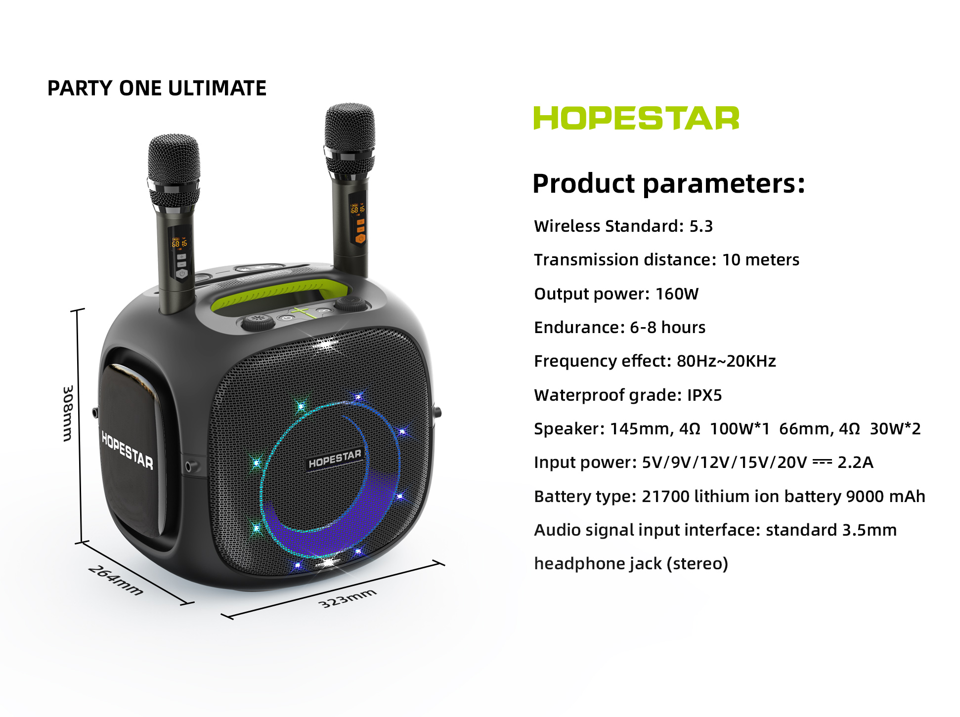 Hopestar Party One - Ultimate Portable Bluetooth Speaker