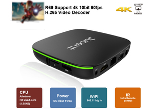 Junuo giá rẻ nhất Mini Android TV Box <span class=keywords><strong>Receiver</strong></span> R69 allwinner H3 1G 8G Android 7.1 thông minh TV Box 4K R69 - Product Image 2