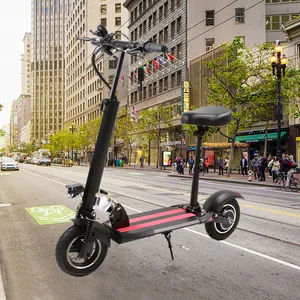 E Scooters with Long Life Battery 48v 12.5Ah Huge Capacity Far Distance Electric Scooters for Adults 500 Watt Powerful Rear Moto