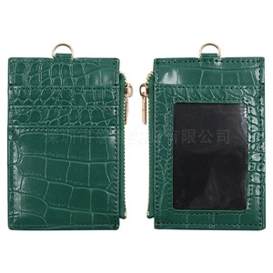 Wallet, <b>ID</b> card <b>holder</b>, anti-demagnetizing RFID card <b>holder</b>, zippered name tag coin purse, bank card <b>holder</b> - Product Image 1