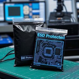 Dimensiones personalizadas Anti-Estático EMI Blindaje Huecograbado Impreso Bolsa Ziplock Capa conductora para componentes electrónicos aeroespaciales - Product Image 6