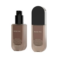 Flacon de crème liquide carré pour fond de teint, lotion, cosmétique, nouveau, transparent, givré, luxe, 30 ml, 50 ml, emballage de marque privée