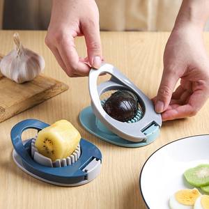 Kingwise Coupe-œuf multifonctionnel en plastique pour kiwi et œuf à la coque Gadgets <span class=keywords><strong>de</strong></span> cuisine modernes Coupe-œuf pour usage domestique - Product Image 1