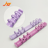 Clips de Carpeta de Metal A6 con 6 Anillos, Niquelados, Suministros de Oficina Directo de Fábrica para Encuadernar Papel y Carpetas de Archivo