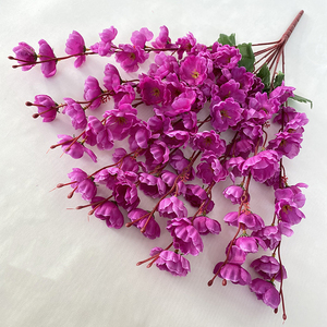 Fleurs Artificielles Fournitures de Décoration de Mariage, 9 Branches de Fleurs de Pêcher Artificielles en Soie pour Mariages en Hôtel - Product Image 6