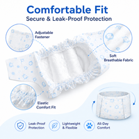 Bandes ventrales jetables super absorbantes anti-marquage et anti-fuites pour chiens mâles, personnalisables avec logo OEM, vente en gros