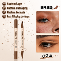Stylo à taches de rousseur waterproof à marque privée, stylo à taches de rousseur naturel, stylo eyeliner, logo personnalisé OEM