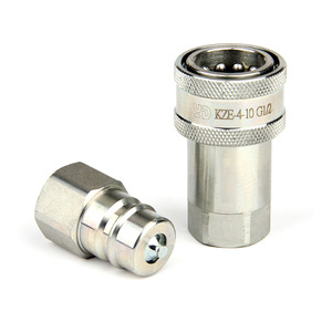Raccord rapide hydraulique KZE en acier au carbone haute pression, zingué, pour raccords de tuyaux d'huile - Product Image 2