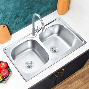 Doppio supporto a parete 80x50cm bagno lavello da <span class=keywords><strong>cucina</strong></span> <span class=keywords><strong>vasca</strong></span> con scarico - Product Image 5