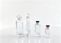 Bouteille diffuseur à roseaux en verre transparent côtelé vertical de qualité supérieure, vide, 100ml, 150ml, 200ml, 250ml, pour parfum, vente en gros