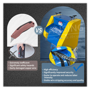 Máy bóc vỏ dây cáp đồng F50-1 1-45mm, máy bóc vỏ dây điện, máy bóc vỏ dây cáp phế liệu - Product Image 1