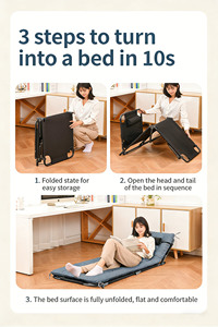 <span class=keywords><strong>Cama</strong></span> Plegable Ultraligera, Fácil de Transportar, para Campamento al Aire Libre, <span class=keywords><strong>Cama</strong></span> Plegable Moderna, Ahorra Espacio, Multiusos - Product Image 5