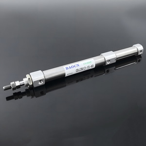 BAOCN กระบอกสูบขนาดเล็ก CDJ2B12 15-40 แบบสองจังหวะ สแตนเลส พร้อมเกลียวเชื่อมต่อ - Product Image 2