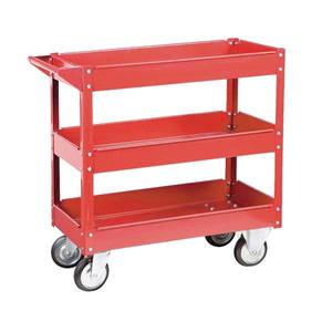 Alat penyimpanan troli seluler 3 tingkat tugas berat, roda keranjang utilitas untuk penggunaan toko perbaikan rumah kerja garasi industri - Product Image 3