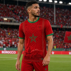 2026 Kaos Tim Nasional Maroko Original Terbaru, Jersey Sepak Bola Pria Tim Nasional Maroko untuk Pria - Product Image 1
