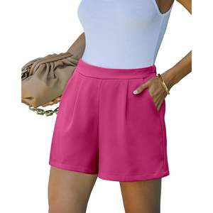 2025 2024 High Waisted Pleated Dressy Shorts for Women Business Casual Outfits for <b>Work</b> Summer Shorts Hot <b>Dress</b> Shorts - Product Image 5