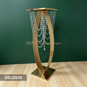 DKB Hot Selling Wedding Props Steel Dessert Table Road Welcome Ornaments Background Arrangement Stage Hollow <b>Flower</b> Rack - Product Image 3