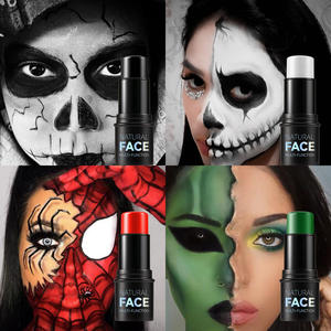 ไม้ทาสีร่างกายสำหรับวันฮาโลวีนสีทาหน้าสีทองสีขาวแบบมืออาชีพแห้งเร็ว - Product Image 3