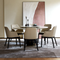 China Made Günstige Bankett Schlafzimmer Nordic Tische Neue Designs Antike moderne Holz Runde Esstisch