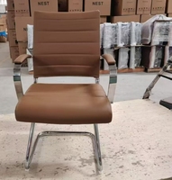 Best-seller Chaise de bureau de direction en cuir PU à dossier haut Chaise de patron de luxe contemporaine ergonomique blanche de luxe