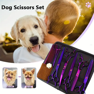 베스트셀러 7.0인치 애완동물 미용 가위 완벽한 다기능 애완동물 미용 세트 강아지에게 이상적인 크리스마스 선물 - Product Image 2