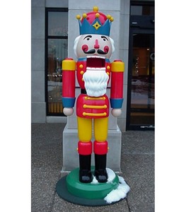 Statue de <span class=keywords><strong>Casse</strong></span>-<span class=keywords><strong>Noisette</strong></span> Géante de 6 Pieds en Fibre de Verre, <span class=keywords><strong>Figurine</strong></span> de <span class=keywords><strong>Casse</strong></span>-<span class=keywords><strong>Noisette</strong></span> de Taille Naturelle pour la Décoration de Vacances en Plein Air - Product Image 3
