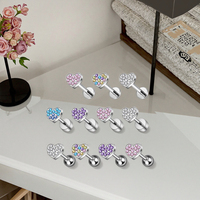 Implant Grade ASTM F136 Titane Coeur Labret Piercing Filetage Interne Dos Plat Boucle D'oreille De Mode Corps Bijoux pour Femmes Hommes