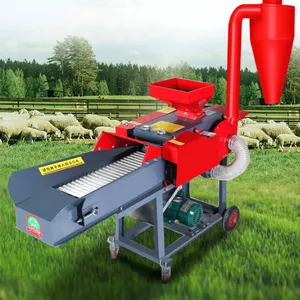 Factory wholesale hay forage silage chopper chaff cutter machine 3hp hopper chaff cutter machine support cutting fr dry-grass-ch