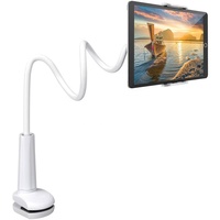 Support de tablette flexible réglable à bras articulé, pince de fixation sur table, support de téléphone portable à col de cygne, support de tablette