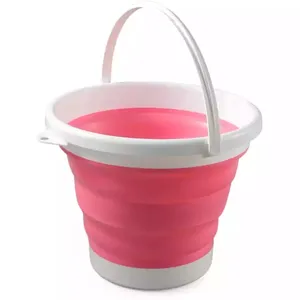 Hochwertige 10L dicke zusammen klappbare Silikon hülle Wash Car Bucket Outdoor Travel Angel kübel