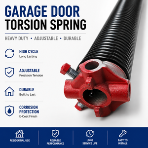 Garage <b>Door</b> <b>Spring</b> Heavy Duty Adjustable Residential Garage <b>Door</b> Torsion <b>Springs</b> Durable Kit - Product Image 1