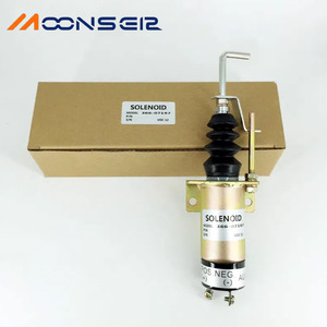 Vanne solénoïde MoonsEir 366-07197 12VDC pour coupure de carburant de groupe électrogène diesel - Product Image 1