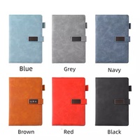 Couverture en cuir PU A5 personnalisée 100 feuilles couverture rigide carnet de notes de planificateur d'affaires avec reliure à coudre carnet de notes imprimé